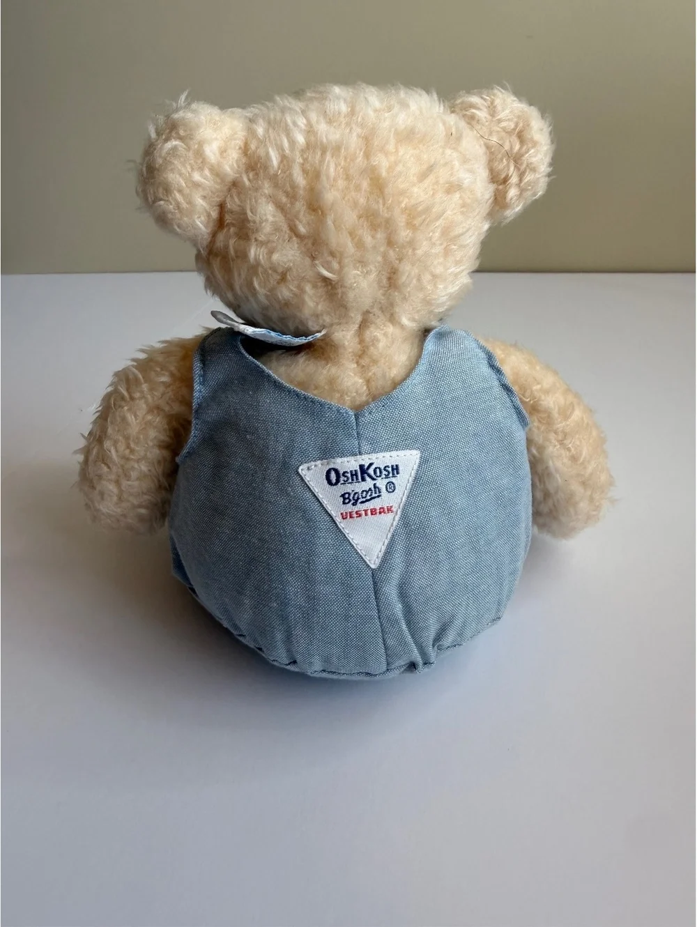 Vtg OshKosh B'gosh Eden Plush Teddy Bear Blue Overalls 11